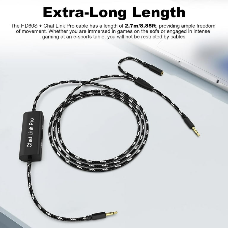 HD60 S+ Chat Link Pro Cable Compatible with Elgato HD60, HD60 X