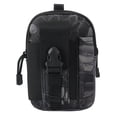 thumbnail image 3 of Bolsa militar del táctico, funda impermeable para teléfono móvil, riñonera, riñonera, 12x17x6cm/4,72x6,69x2,36 pulgadas negro Hugo  Estuche táctico de cintura militar, 3 of 10