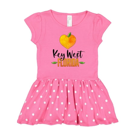 

Inktastic Key West Florida Orange in Heart Gift Baby Girl Dress