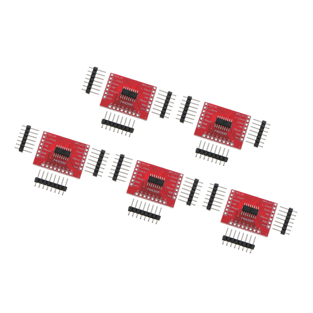 5Pcs 74HC595 Register Breakout IC Chip for   0.1" Spaced Headers 