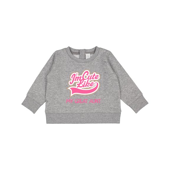 Inktastic Cute Like My Great Aunt Baby Sweatshirt