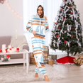 thumbnail image 7 of FORMRS Onesies Pajama for Adults Unisex Hoodie Winter Jumpsuit One Piece Sleepwear, Sizes S-2XL, Blue Nautical Pattern, 7 of 7