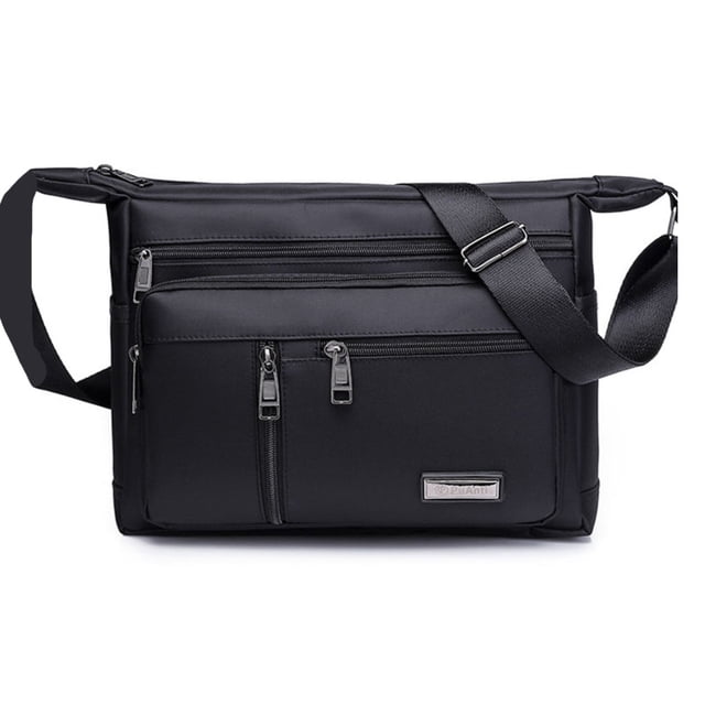 Bandolera de tela Oxford impermeable para hombre, 33 x 15 x 25 cm