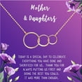 thumbnail image 2 of Mother and Daugther Mother's Day Gift, Mother's Day Gift from Daughter, Mother Day Gift Ideas, Necklace and Card Gift for Mom, Gift for Mom[Rose Gold Triple Infinity Ring,Purple Gradient], 2 of 8