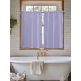 thumbnail image 7 of Kitchen Curtains 54 Inches length, Pure Lavender Window Treatment Curtain Drapes, Simple Solid Color Thermal Insulated Drapes for Basement Hotel RV, 42"x54", 2 Panels, 7 of 7