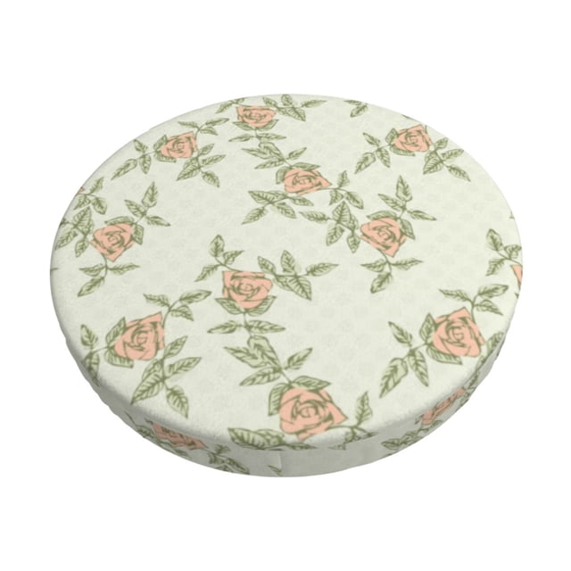 Balery Rose Fundas de asiento para taburete de bar redondo de tela de terciopelo ajustables que protegen de arañazos y manchas para sillas de 14 a 17 pulgadas.-12 inch
