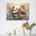 thumbnail image 6 of Balery Elegant Cute Panda Sunflower Pattern Canvas Decorative Picture – 30x40in Premium Wall Art, Modern Canvas Print for Home Decor（Horizontal）, 6 of 6