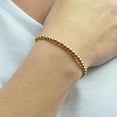 thumbnail image 4 of Anela 14 Kt Gold Filled Beaded Layering Stretch Bracelet  Hand Made in USA, 4 of 4
