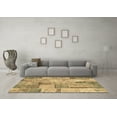 thumbnail image 3 of Ahgly Company Indoor Square Patchwork Brown Transitional Area Rugs, 4' Square, 3 of 4