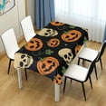 thumbnail image 7 of Coolnut Halloween Skull Tablecloth, Waterproof Washable Polyester Square Table Cover, Durable Tablecloth for Kitchen Dining Table Party Decor, 60"X 90", 7 of 7