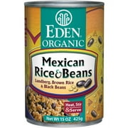 Eden Mexican Rice & Black Beans, Organic, 15 Ounce (Pack of 6)