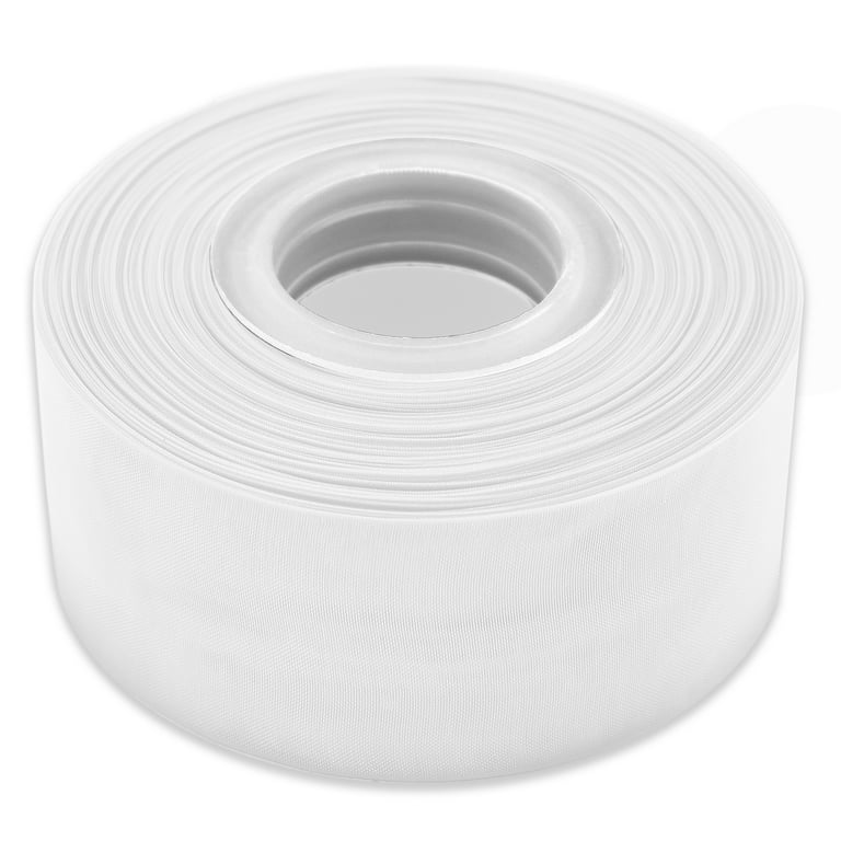 FAKILO 2 Roll White Organza Ribbon 1.5 Inch for Wedding Gift Wrapping, 100  Yards Gift Ribbon for Gift Wrapping, Wedding Invitations, Party Decoration