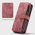 thumbnail image 2 of Cowithday for Samsung Galaxy Z Fold 3 Case Wallet for Women and Men, Z Fold 3 5G Case, PU Leather Flip Strap Wristlet Zipper Card Holder Wallet Business Phone Cover for Samsung Z Fold 3 5G, Red, 2 of 14