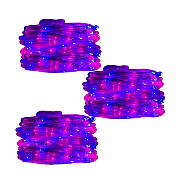 Manguera Navideña Decorativa Importadora La Merced Luz LED Mixta rosa/azul 10 m Paquete 3 Pz