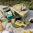 thumbnail image 3 of Foldable Collapsible Picnic Basket Multi-functional Water-proof Storage with Lid Basket for Camping Outdoor Grey One Size, 3 of 13
