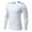 White, variant on Styesk Mens Shirts Men's Splice Exercise Close-fitting High Resilience Round Neck Long Sleeved