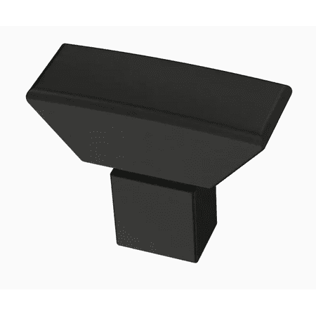 Brainerd P39921W-FB 1 1/2" Flat Black Carved Corner Cabinet & Drawer Knob