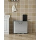 thumbnail image 3 of Bote de basura GarveeHome de acero inoxidable con tres compartimentos, 60 litros, 3 of 6