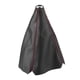 thumbnail image 1 of Vobor Gear Shift Knob Cover - Universal Bright Black PU Leather Gear Shift Knob Cover Cubierta de la bota de la polaina del engranaje de puntada roja, 1 of 14