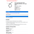 thumbnail image 2 of Rear Left Parking Brake Cable - Compatible with 2006 - 2011 Toyota RAV4 - AC Delco, 2 of 2
