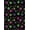 Black Multi, Pattern 2, variant on ODIKA 2'x3' Washable Throw Rug Non-Slip, Low Profile, Flatwoven, Easy Care Gamer Dice Motif Arcade Symbols Pixel Frame Alfombra Video for Hallway, Study Room