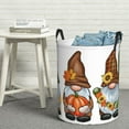 thumbnail image 6 of Daiia Gnomes In Autumn Round Laundry Basket with Handles Thickened Waterproof Circular hamper,Dirty Clothes Storage Basket for Bedroom,Bathroom,College Dorm-, 6 of 6