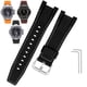 thumbnail image 3 of Correa de reloj de lona de cuero para Casio GST-B100 S130 W300GL 400G W330 GST-W120L s120 W130L S100 Series Correa modificada para hombre de 26 mm, 3 of 5