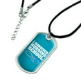 thumbnail image 2 of I Survived Nursing School Stethoscope RN Military Dog Tag Pendant Necklace with Cord, 2 of 4