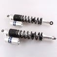 thumbnail image 3 of GZYF Pair 400mm Universal Motorcycle Air Rear Shocks Absorber for ATV UTV Quad Go kart Street Bike Black Silver, 3 of 5