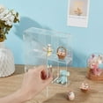 thumbnail image 3 of 6 Grids Clear Display Case for Figures Dustproof Display Cabinet Model Car Display Case with Compartments for Minifigures Model Car Gemstone Display 7.9x2.2x8.1 Inch, 3 of 6
