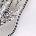 thumbnail image 3 of flat flip flops women flip flops 1 Pair Women Flat Sandals Summer Casual Slip On Flip Flops Lightweight for Walking Silver 39 ANGGREK FJ1713, 3 of 5