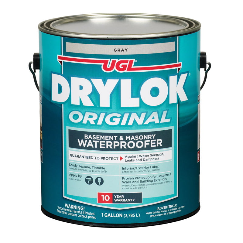 Drylok Latex Base Masonry Waterproofer, Kilz Interior Exterior Basement And Masonry Waterproofing Paint White 1 Gal
