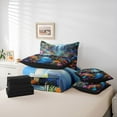 thumbnail image 6 of Manfei Rainbow Rustic Flowers 7-Piece Twin Bedding Sets,Waterfall Landscape Bedding Comforter Set,Beauty Natural Scenery Sheet Sets For Teens,Ultra Soft Home Decor Reversible, 6 of 8