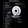 thumbnail image 3 of R1 Concepts Rear Brakes and Rotors Kit |Rear Brake Pads| Brake Rotors and Pads| Euro Ceramic Brake Pads and Rotors| Hardware Kit|fits 2013-2018 Ford C-Max, Escape, Transit Connect, 3 of 5