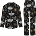 thumbnail image 6 of Top-kevin Women's Pajama Sets Pizza Slice Pattern Long Sleeve Lounge Sets Pjs Sleepwear with Pockets, 6 of 12