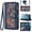 Blue, variant on Asuwish Phone Case for Motorola Moto G 5G 2025 Wallet Cover With Tempered Glass Screen Protector Crossbody Wrist Strap Flip Pattern Zipper Credit Card Holder Stand Slot Cell G5G 5 G G5 Women Men Blue