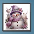thumbnail image 1 of Cuadros Decorativos Pittura diamante 5D DIY Full Round Drill Winter Snowman Kit Home Decor Art Craft Wdftyju embutido en tela, 1 of 7