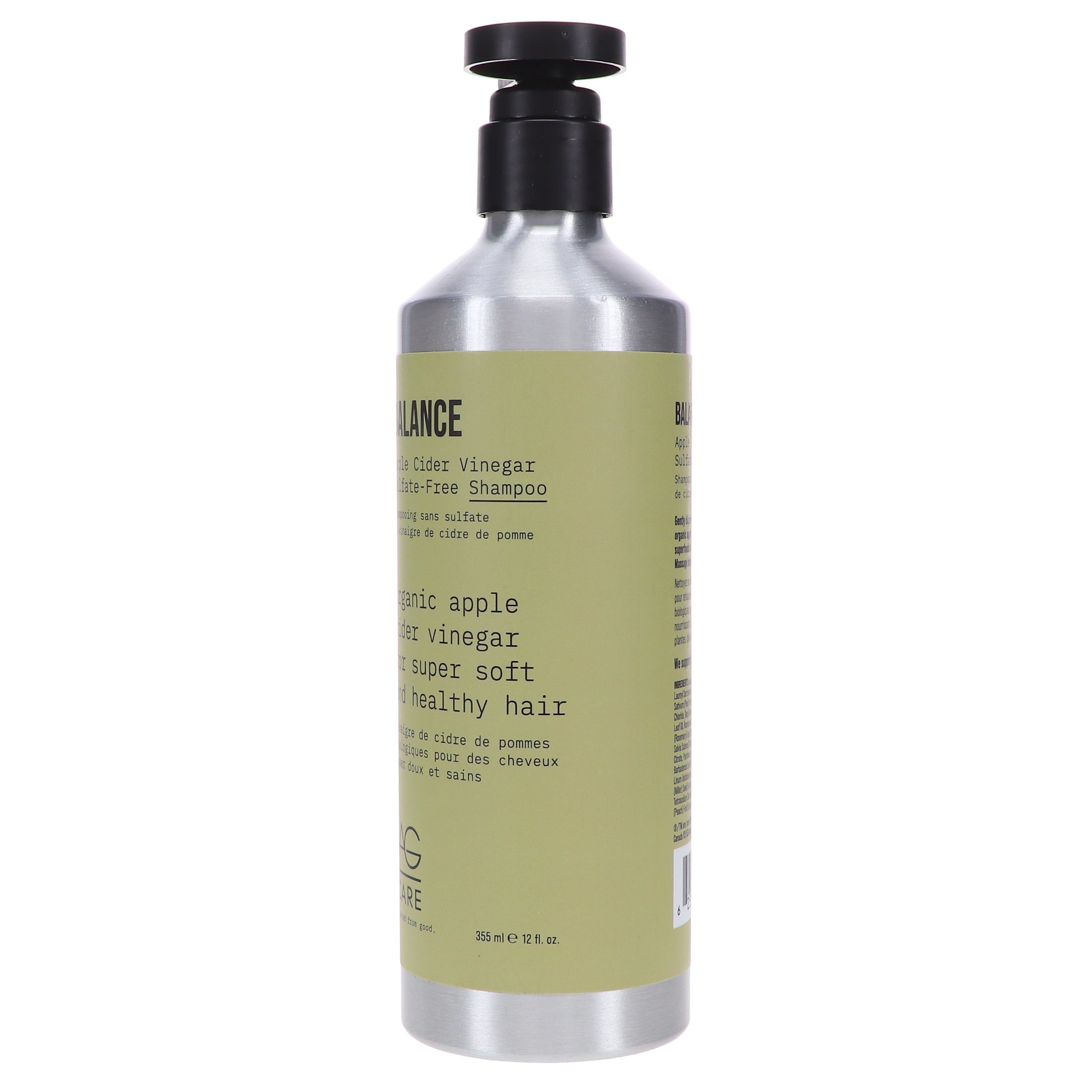 AG Care Balance Apple Cider Vinegar Sulfate-Free Shampoo 12 oz