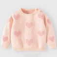 thumbnail image 6 of GPAECEAD Infant Baby Boy Girl Oversized Knit Sweater Long Sleeve Pullover Sweater Shirts Warm Fall Winter Tops Clothes Pink, 6 of 8