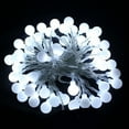thumbnail image 4 of Cadena de luces LED de 10 m y 100 LED, color blanco cálido/blanco, para fiestas, Navidad, bodas, Año Nuevo, decoración interior y exterior, 4 of 5