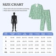 thumbnail image 4 of Yiaed Tropical Pineapple Print Men’s Pajamas Set - Long Sleeve Button Down Sleep Shirt and Pajama Bottoms Sleepwear Set Mens Pjs Sets Men's Pajama Bottoms-X-Large, 4 of 7