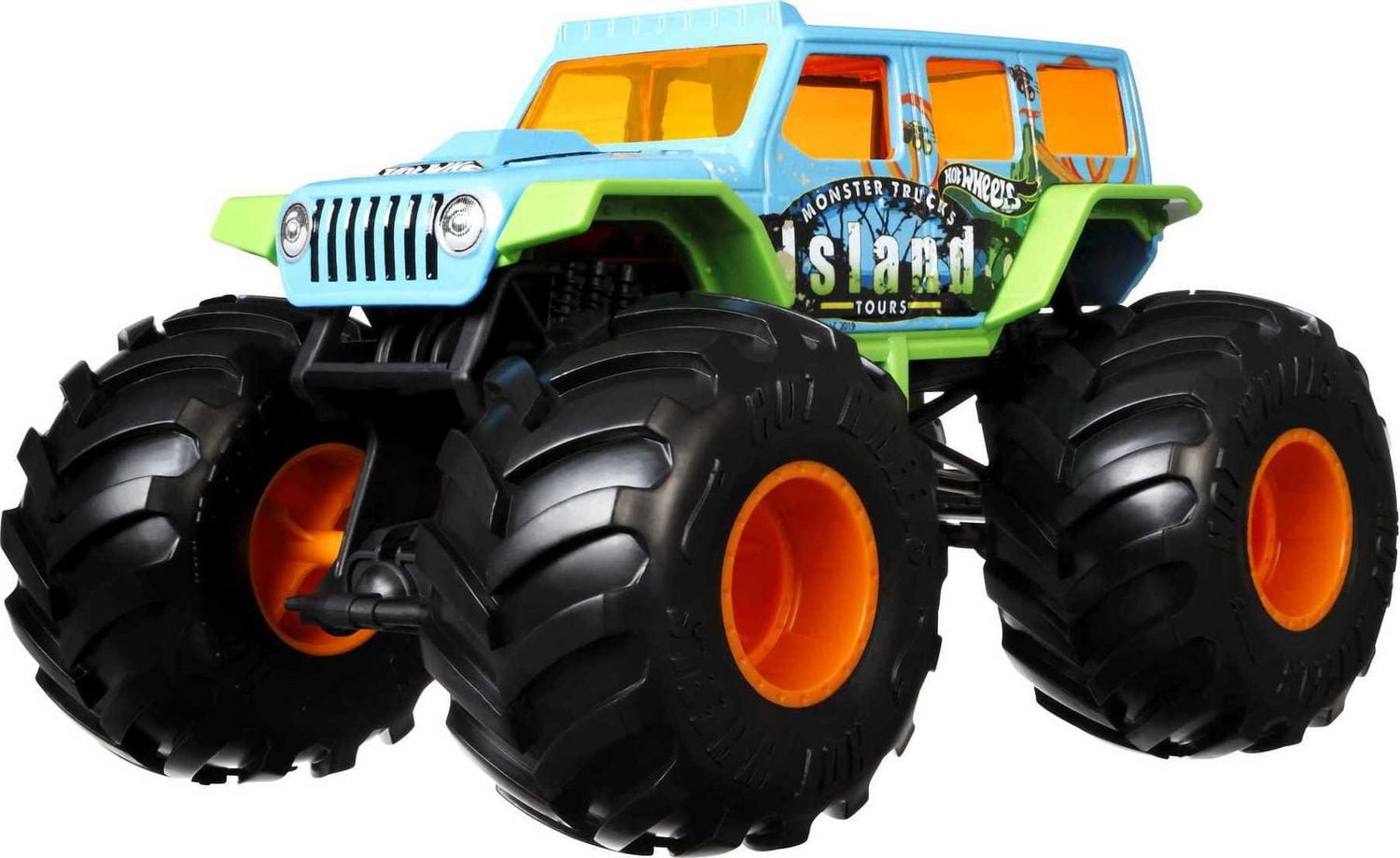 Hot Wheels Monster Trucks 1:24 Scale Die-cast Jeep Wrangler