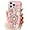 Pink, variant on for iPhone 14 Pro Max Case, Cute Rhinestone Glitter Sparkle Bling Luxury Shiny 3D Crystal Diamond Flower Rose Queen Soft TPU Edge Girls for Apple iPhone 14 Pro Max 6.7 inch
