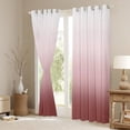 thumbnail image 3 of Feelyou Rosy Brown Gradient Black Out Curtains for Adult, Modern Art Abstract Curtains Pack of 2 (42x63 Each), Simple Fashion Theme Bedroom Curtains, Window Curtains Home Decor, 3 of 6