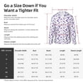 thumbnail image 5 of Pofeuu Lavender Flowers Print Sun Protection Outdoor Lightweight Full Zip UV Cooling Hoodie Long Sleeve Summer Clothing for Outdoor Hiking-3X-Large, 5 of 5