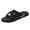 Black, variant on Mens Beach Yoga Mat Slides Sandals Lightweight Comfortable Memory Foam Walking Slip on Flat Casual Slippers for Indoor Outdoor Shower Water Shoes Blue Size 8