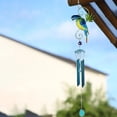 thumbnail image 2 of Uanit Parrot Wind Chime,Bird Wind Chimes Swinging Parrot Sculpture for Outsides,Hanging Decor Cute Memorial Wind Chimes Home Garden Ornaments, 2 of 8