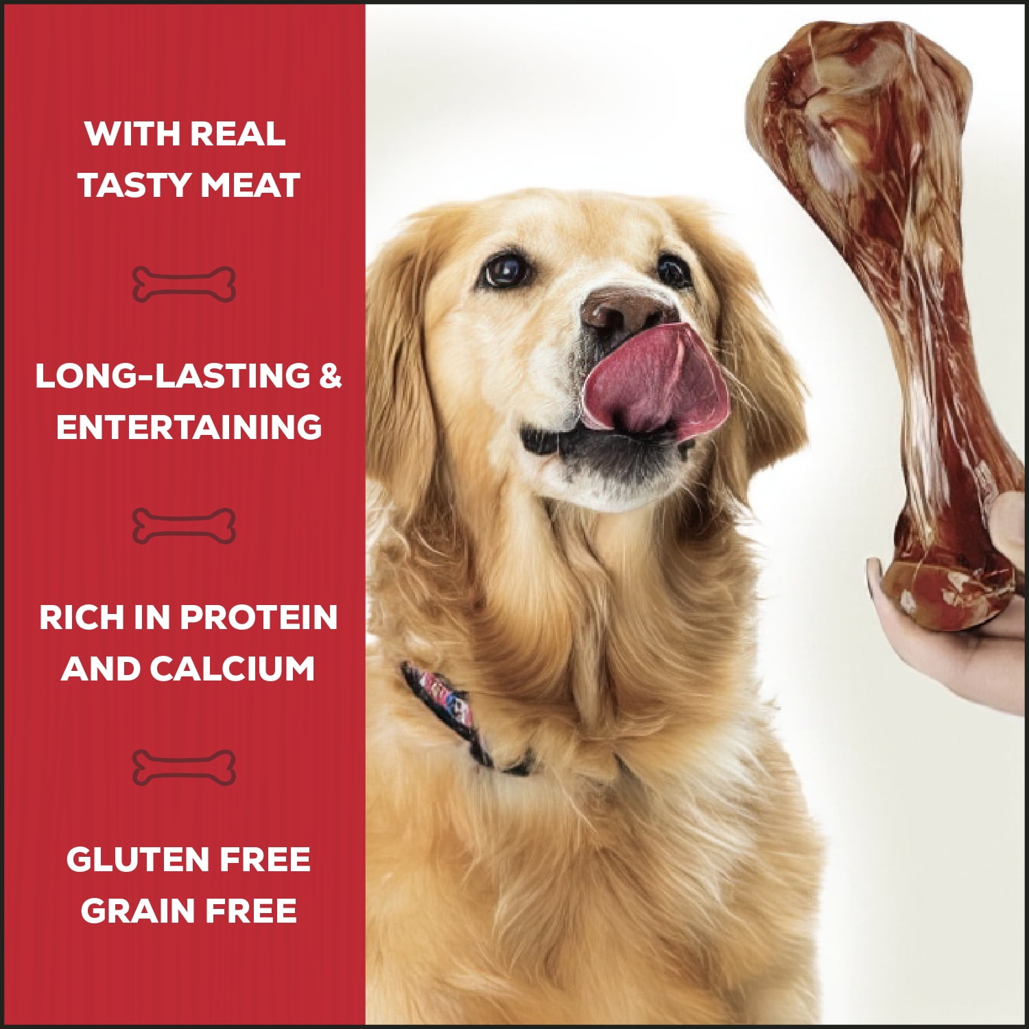 Country Kitchen Serrano Half Bone Dog Treat: 2 pack aged pork bone dog treat