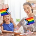 thumbnail image 6 of Rainbow Stick Flag,&nbsp;Hand-Held Flag On Stick,Handheld Pride Flags,Banners for Parades Festivals Party Decorations And Outdoor Events Desk Decor Pride Rainbow Flags Hand Waving Festival Flag, 6 of 7