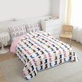thumbnail image 3 of Homewish Colorful Cowgirls Boots Full Size Comforter Sets,Rustic Farmhouse Cabin Bedding Comforter Set,Pink White Bedding Sets For Girls,Luxury Bedroom Decor Reversible,3-Piece, 3 of 8